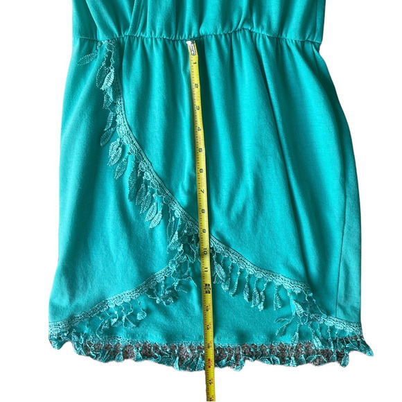 Turquoise Dress with Fringe, Size S - Picture 5 of 5
